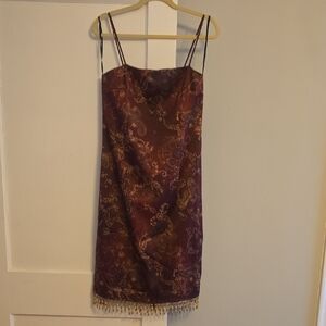 Rampage Purple and Gold Dress